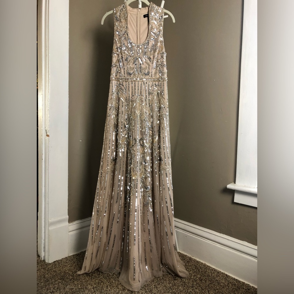 Aidan Mattox Size 6. Worn once. Originally $515. Perfect for holiday parties.